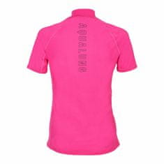 AQUALUNG Dámske lycrové tričko RASHGUARD SLIM FIT ružová kr. rukáv ružová 2XL - 46