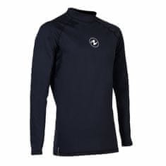 AQUALUNG Pánske lycrové tričko SLIM FIT čierna, dlhý rukáv čierna 2XL