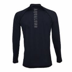 AQUALUNG Pánske lycrové tričko SLIM FIT čierna, dlhý rukáv čierna 2XL