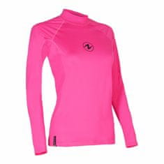 AQUALUNG Dámske lycrové tričko RASHGUARD SLIM FIT ružová dl. rukáv ružová 2XL - 46