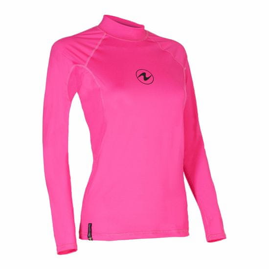 AQUALUNG Dámske lycrové tričko RASHGUARD SLIM FIT ružová dl. rukáv