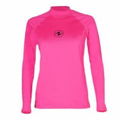 AQUALUNG Dámske lycrové tričko RASHGUARD SLIM FIT ružová dl. rukáv ružová 2XL - 46