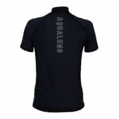 AQUALUNG Dámske lycrové tričko RASHGUARD SLIM FIT čierna kr. rukáv čierna XL - 44