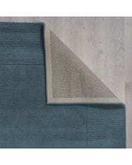 Flair Kusový ručne tkaný koberec Tuscany Textured Wool Border Blue 120x170