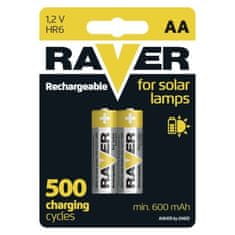 Raver Nabíjacia batéria RAVER SOLAR 600 mAh HR6 (AA)