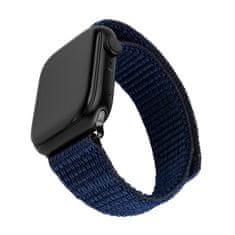 FIXED Nylonový řemínek Nylon Sporty Strap pro Apple Watch Ultra 49mm, tmavě modrý (FIXNST2-1029-DBL)