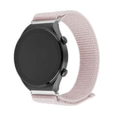 FIXED Nylonový řemínek Nylon Sporty Strap s Quick Release 20mm pro smartwatch, růžově zlatý (FIXNST2-20MM-ROGD)