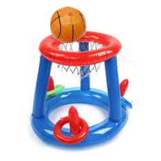 Cool Mango Nafukovací basketbalový koš na bazén, s loptičkou a kruhmi, vodná hra pre deti, pre vodný basketbal, priemer 60 cm - Ringy