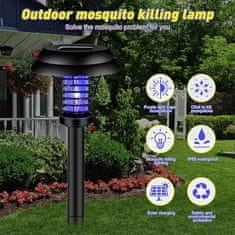 Cool Mango Solárna lampa proti komárom, lampa na odpudzovanie hmyzu, svetlo proti hmyzu, použitie v interiéri alebo exteriéri, 2 kusy, 35cm - Buggy