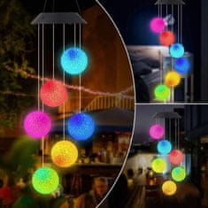 Cool Mango Chimy - LED solárny zvonček - solárny veterný zvonček, LED veterný zvonček, vonkajšia závesná dekorácia