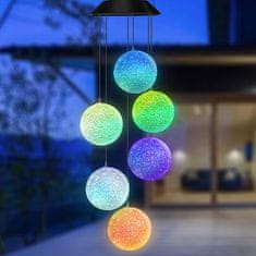 Cool Mango Chimy - LED solárny zvonček - solárny veterný zvonček, LED veterný zvonček, vonkajšia závesná dekorácia