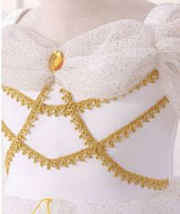EXCELLENT Rozprávkové šaty s výšivkou biele veľkosť 122 - Princess
