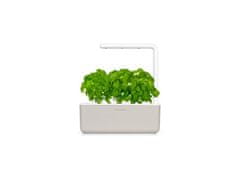 Click and Grow Smart Garden 3 šikovný kvetináč + 3ks kapsúl so semienkami bazalky, béžový