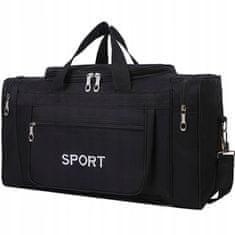Korbi Taška na cestovanie, športová tréningová taška 30 litrová, veľká čierna