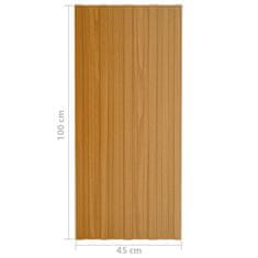 Vidaxl Strešné panely 36 ks, pozinkovaná oceľ, prírodné 100x45 cm