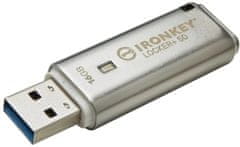 Kingston IronKey Locker+ 50/16GB/USB 3.1/USB-A/Strieborná