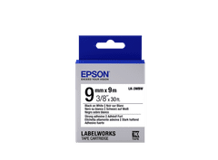 Epson Label Cartridge LK-3WBW, Black/white 9mm