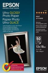 Epson fotopapír C13S041944/ Ultra Glossy Photo Paper 13x18/ 50 listů