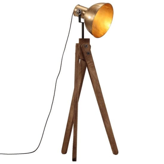 Petromila vidaXL Podlahová lampa 25 W starožitná mosadzná 45x45x120 cm E27