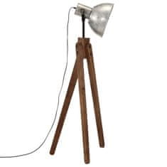 Petromila vidaXL Podlahová lampa 25 W starožitná strieborná 45x45x120 cm E27