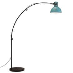 Petromila vidaXL Podlahová lampa 25 W šmuhovaná modrá 150 cm E27