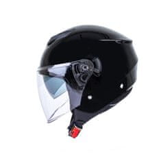 MAXX OF 852 skútrová helma čierna lakovaná so slnečnou clonou Veľkosť: M XL černá