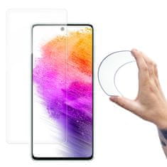 shumee Tvrdené sklo s hybridnou flexibilnou sklenenou fóliou pre Samsung Galaxy A73 Nano Flexi