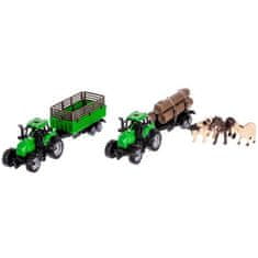 Kruzzel 22404 Detská farma so zvieratami a 2 traktory