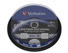 VERBATIM Blu-Ray disk M-Disc BD-R DL(10-pack)25GB/4x/spindle (43825)