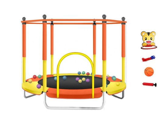 SEDCO Detská trampolína SEDCO KIDS NT - 152 cm s ochrannou sieťou a vybavením