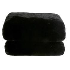 KONDELA Kožušinová deka Rabita Typ 1 150x170 cm - čierna