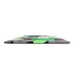 KONDELA Koberec Pebble Typ 1 70x210 cm - zelená / sivá / čierna