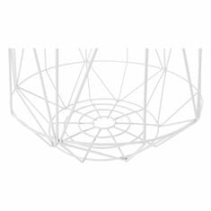 KONDELA Okrúhly príručný stolík (2 ks) Dalux - prírodná / biela