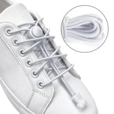 Verk Elastické šnúrky do topánok bez zaväzovania bielej