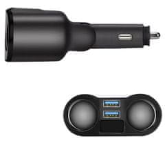 Verk Rozbočovač pre autozapaľovač 2x USB 12-24V