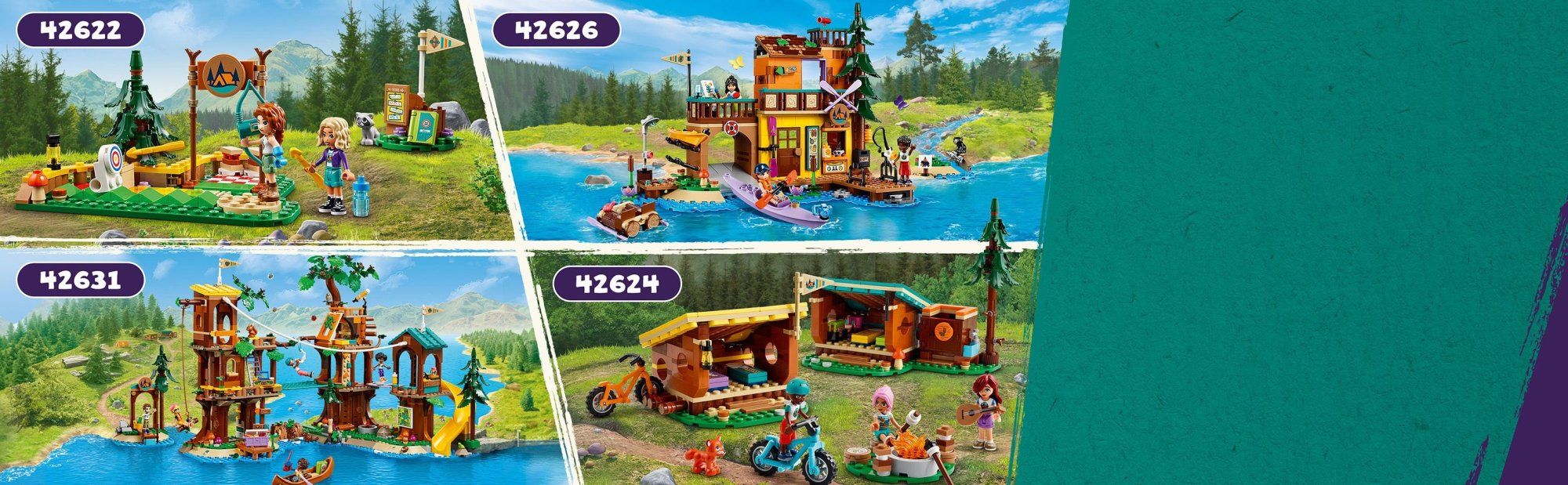 LEGO Friends 42624 Útulné chatky na dobrodružnom tábore