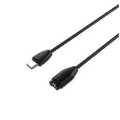 FIXED Nabíjecí USB-C kabel pro smartwatch Garmin Fenix 5/6/7/7X, Epix, Venu 2/3, Vívoactive 3/4/5 FIXDW-796-C, černý