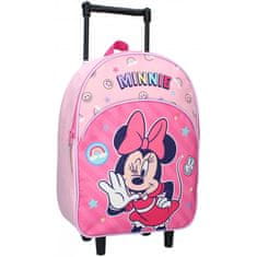 Vadobag Dievčenský cestovný kufor na kolieskach Disney - Minnie Mouse