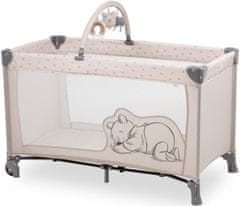 Hauck Cestovní postýlka Dream N Play Go Pooh Rainbow Beige - rozbalené