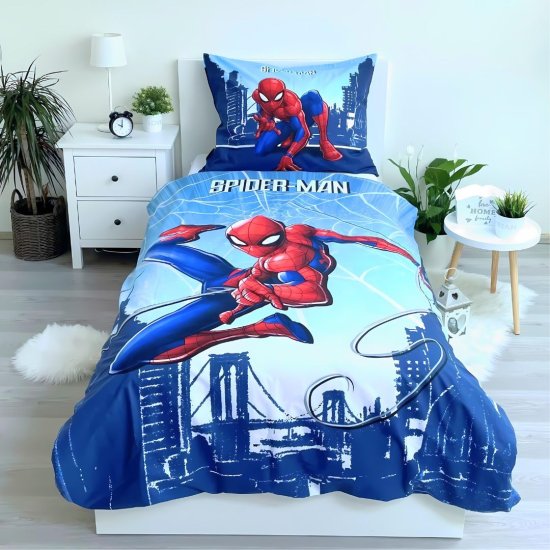 Jerry Fabrics Detské obliečky Spiderman 07 140x200 70x90 cm 100% Bavlna