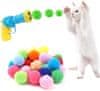 HARLEY® Interaktívna hračka pre mačky (1x katapult 13x10 cm, 20 plyšových loptičiek) | CATAPULTI