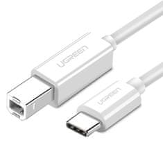 shumee Kábel tlačiarne a skenera USB-C - USB-B 2.0 1,5 m biely