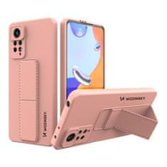 shumee Xiaomi Redmi Note 11 Pro Kickstand Case Silikónové puzdro so stojanom ružové