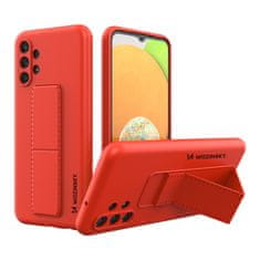 shumee Silikónové puzdro so stojanom pre Samsung Galaxy A13 5G Kickstand Case červené