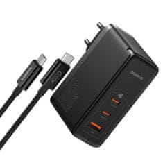 shumee PRO 160W GaN GaN5 nabíjačka 2x USB-C / USB-A + USB-C kábel čierny