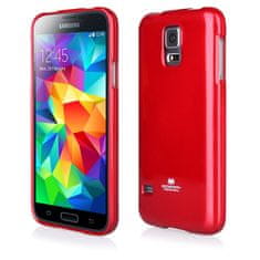 mobilNET Obal / kryt pre Samsung Galaxy S5 červený s trblietkami