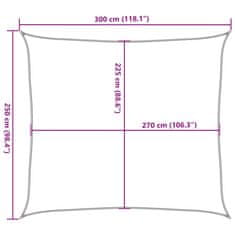 Vidaxl Tieniaca plachta 160 g/m² tehlovočervená 2,5x3 m HDPE