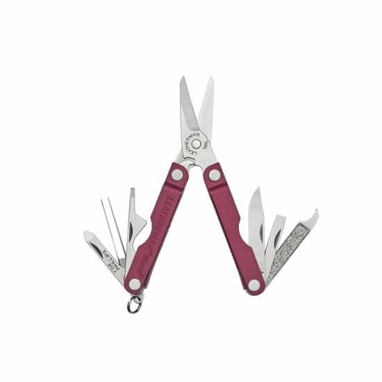 LEATHERMAN LTG833040 MICRA CHERRY NONE multifunkčný nástroj, oceľ, čerešňová črevená, 10 funkcií