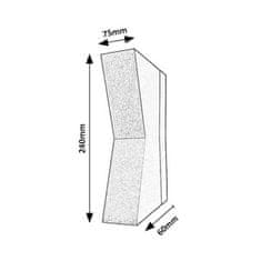 Rabalux Svietidlo vonkajšie nástenné LED 6w 4000K IP65 antracit 290lm RABALUX 77066 TEMSE