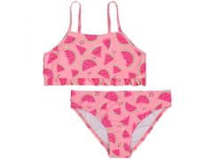 sarcia.eu Dvojdielne dievčenské plavky s motívom vodových melónov, ružové, certifikát OEKO-TEX 2-3 lata 98cm